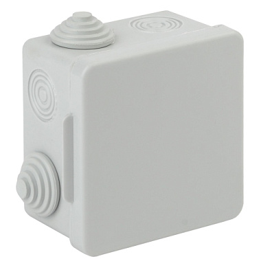 Коробка расп. ОП 80х80х50мм IP54 7 вводов ЭРА Б0037443