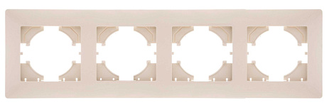 Рамка 4-постовая Gusi Electric Bravo бежевый