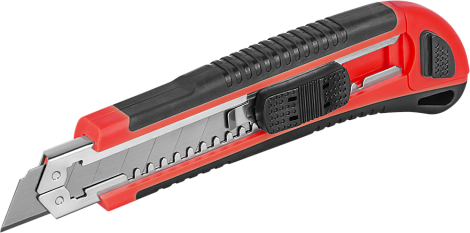 Нож с сегментированным лезвием 18мм кассетный Онлайт 80 915