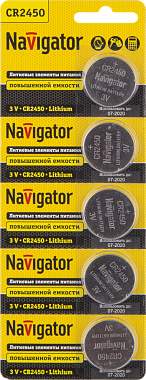 Элемент питания (типоразмер 2450) литиевый 5BL Navigator 94 766