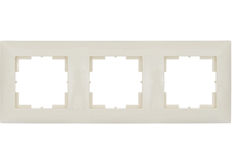 Рамка 3-постовая Мария Кунцево-Электро слоновая кость