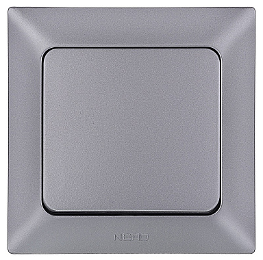 Выключатель 1 СП 10А Ne-ad Aras серебро