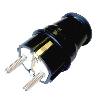 Вилка каучук прямая 16А 250В с з/к IP44 Ne-ad EKO