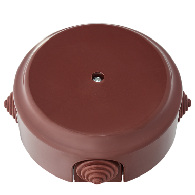 Коробка распред. полистирол D124,5мм, h45мм IP20 ОП Bylectrica Ретро коричневый