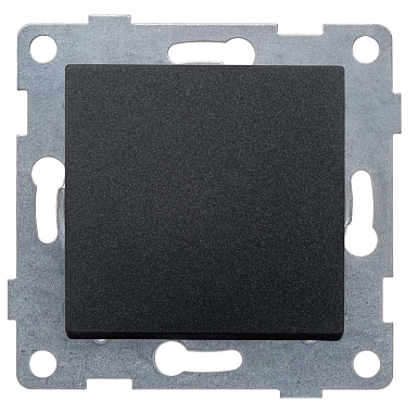 Выключатель 1 СП 10А с самовозв. механизм Gusi Electric Ugra графит