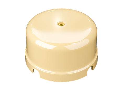 Распаечная коробка D-78; h43 пластиковая МезонинЪ Усадьба слоновая кость