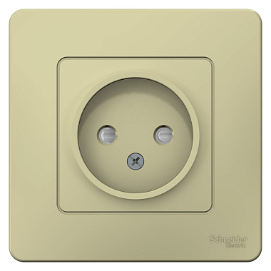 Розетка 1 СП 16А с з/шт SE Blanca бежевый