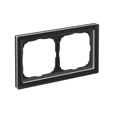 Рамка 2-постовая матовое орг. стекло SE ArtGallery Pure черный