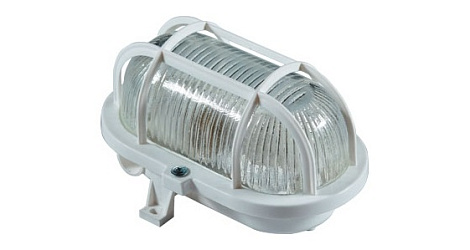 Светильник ЖКХ под лампу Е27 до  60Вт IP54 НПБ с решеткой белый Владасвет