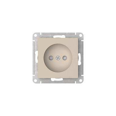 Розетка 1 СП 16А с з/шт механизм безвинт. зажим SE AtlasDesign песочный