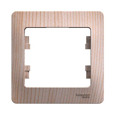 Рамка 1-постовая SE Glossa сосна