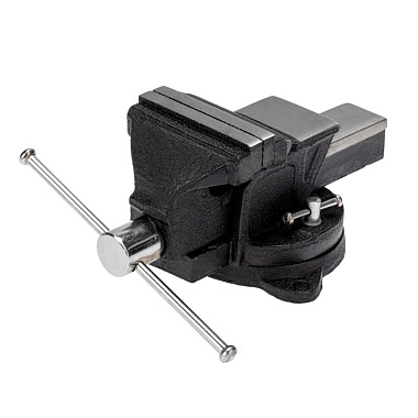 Тиски слесарные настольные поворотные с наковальней 100мм