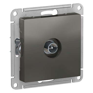 Розетка 1 СП TV механизм SE AtlasDesign сталь