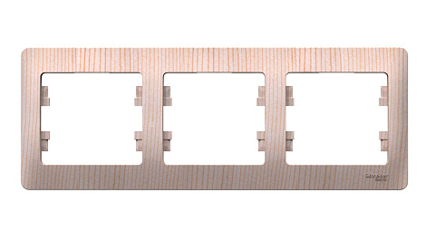 Рамка 3-постовая гориз. SE Glossa сосна