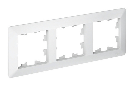 Рамка 3-постовая SE AtlasDesign Air лотос/дымчатый белый