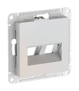 Лицевая панель розетки 2-местной для функций типа Keystone SE Atlasdesign жемчуг