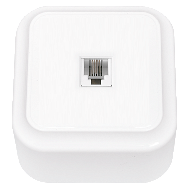 Розетка 1 ОП телефонная RJ11 Bylectrica Пралеска белый