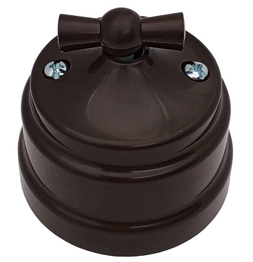 Выключатель 1 ОП 10А поворотный Bylectrica Ретро кор