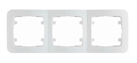 Рамка 3-постовая Makel Lillium белый