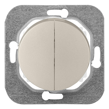 Выключатель 2 СП 10А механизм Bylectrica Прованс шампань