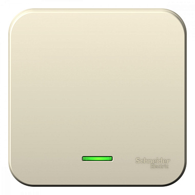 Выключатель 1 ОП 10А с подсв. SE Blanca молочный