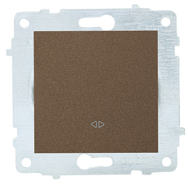 Выключатель 1 СП 10А перекрестный механизм Ovivo мокко