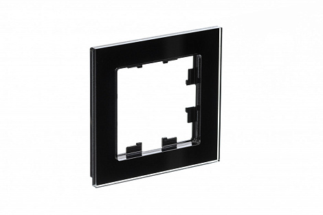 Рамка 1-постовая орг. стекло SE AtlasDesign Nature черный