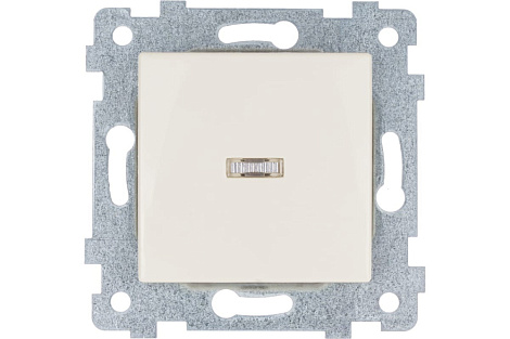 Выключатель 1 СП 10А с подсв. механизм Кунцево-Электро Мария слоновая кость