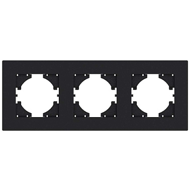 Рамка 3-постовая Gusi Electric City2.0 графит