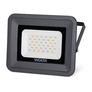 Прожектор светодиодный WOLTA WFLS-30W/06 30Вт 4000К IP65 серый
