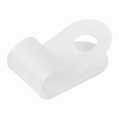 Скоба под винт  5мм (упак/50шт) Rexant белая