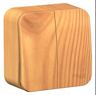 Выключатель 2 ОП 10А cх.5 SE Blanca ясень