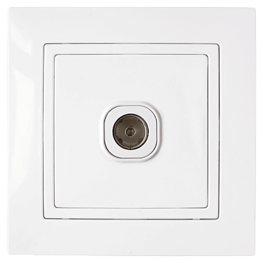 Розетка 1 СП TV Bylectrica Уют белый