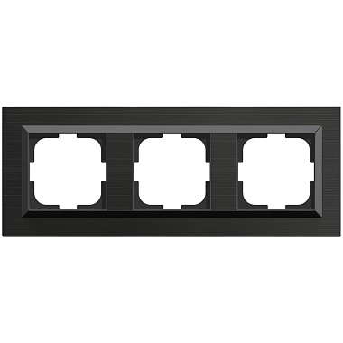 Рамка 3-постовая Ovivo Quantum антрацит