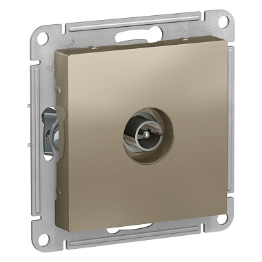 Розетка 1 СП TV механизм SE AtlasDesign шампань