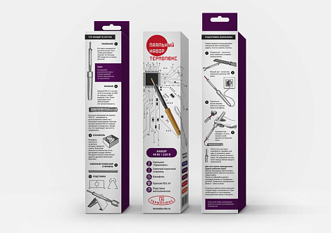 Паяльный набор 40/220 (паяльник, припой, сменный паяльный стержень, канифоль,подствака)	"Тл"