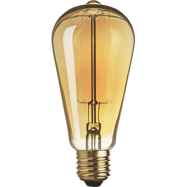 Лампа накаливания Е27 60Вт 240В с колбой «Винтаж» Navigator 71 957