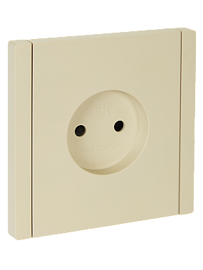 Розетка 1 СП 10А с з/шт IEK FP417 Forte&Piano ваниль