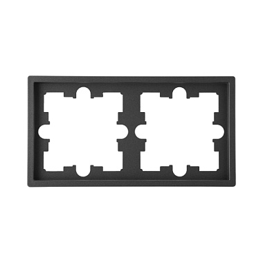 Рамка 2-постовая Bylectrica Carre графит