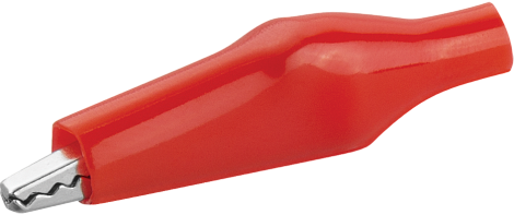 Зажим "крокодил"   5А 40мм (25шт красн/упак) Онлайт 80 872