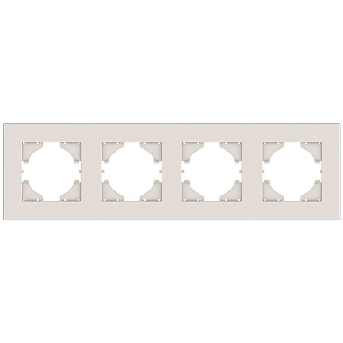 Рамка 4-постовая Gusi Electric City2.0 бежевый