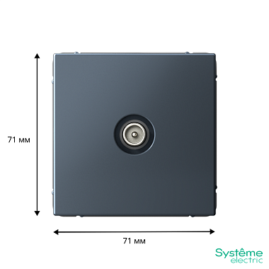 Розетка 1 СП TV оконечная 1дБ механизм SE ArtGallery грифель