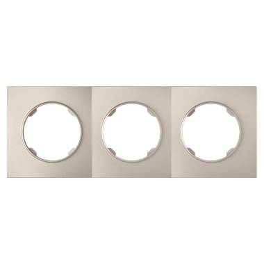 Рамка 3-постовая квадратная Bylectrica Прованс шампань