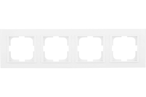 Рамка 4-постовая Ovivo Mina белый