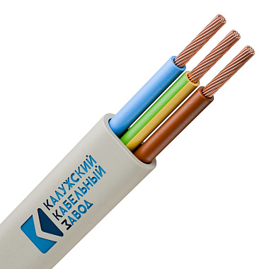 ПУГНП 3х2,5 Провод бытовой плоский белый ГОСТ (ККЗ)