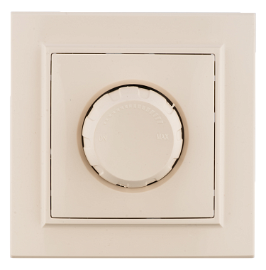 Светорегулятор 1 СП 600Вт поворотный (диммер) EKF Минск бежевый