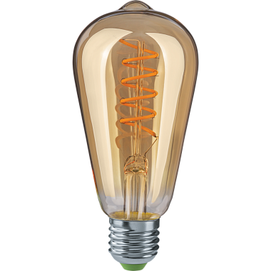 Лампа светодиодная Е27   4Вт 2500К 176-264В груша декоративная Navigator 61 628