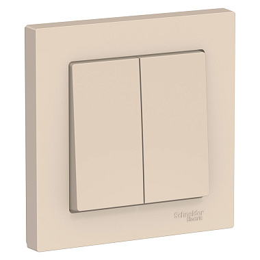 Выключатель 2 СП 10АХ сх.5 SE AtlasDesign бежевый