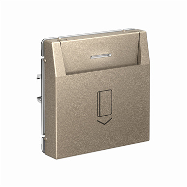 Выключатель 1 СП 10А карточный, без задержки времени, механизм безвинт. зажим SE ArtGallery шампань