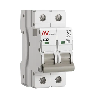 Автоматический выключатель 2P  32A (C) 10kA AV-10 EKF AVERES